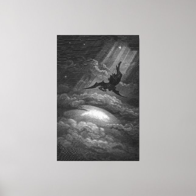Gustave Dore  Satan in Paradise Lost Canvas Print (Front)