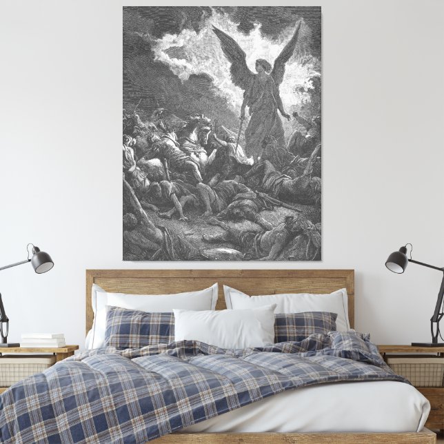 Gustave Doré - Sennacherib's Army is Destroyed Canvas Print (Insitu(Bedroom))