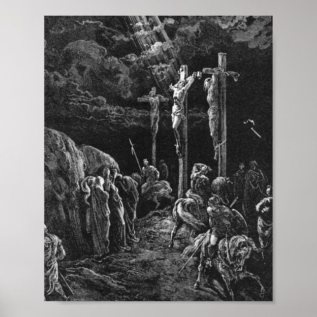 Gustave Dore The Crucifixion From La Grande Bible Poster (Front)