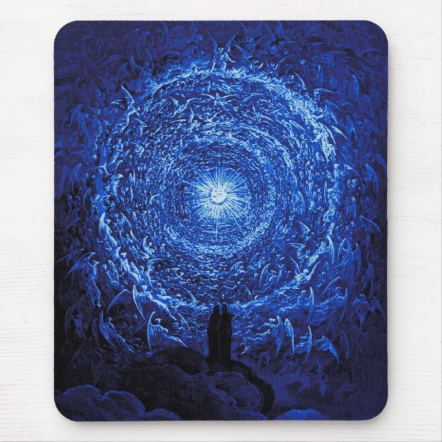 Gustave Dore The White Rose (blue) Mouse Pad (Front)