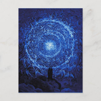 Gustave Dore The White Rose (blue) Postcard