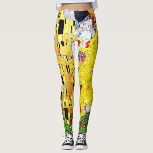 Gustave Klimt The Kiss Fashion Leggings