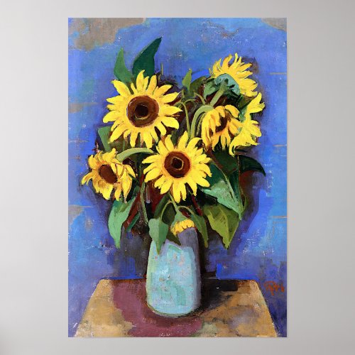 Gustave Loiseau Sunflower Aesthetic Pictures Sunfl Poster