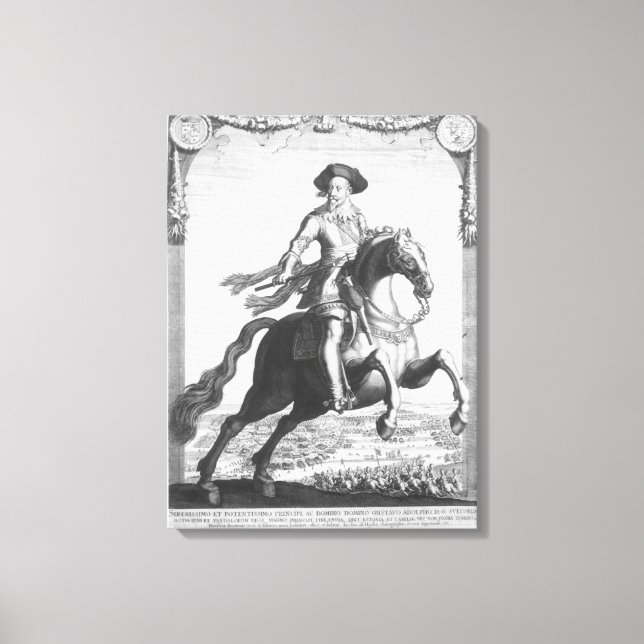 Gustavus Adolphus II, King of Sweden, on Canvas Print (Front)