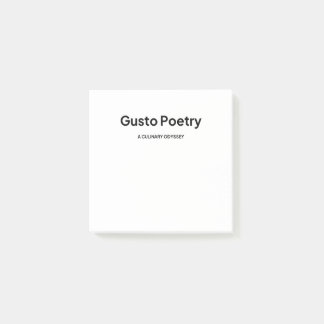 Gusto Poetry Logo Post-it Notes