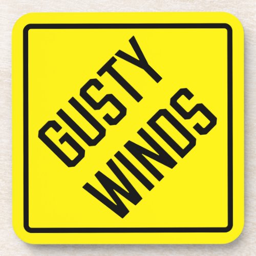 Gusty Winds Hard Plastic Coaster