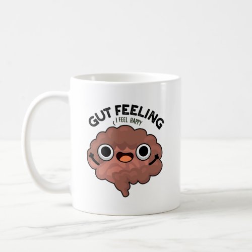 Gut Feeling Funny Anatomy Intestine Pun  Coffee Mug