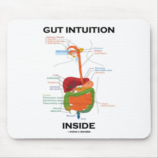 Gut Intuition Inside Digestive System Humor Mouse Pad