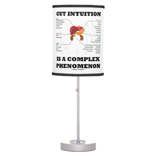 Gut Intuition Is A Complex Phenomenon Endocrine Table Lamp
