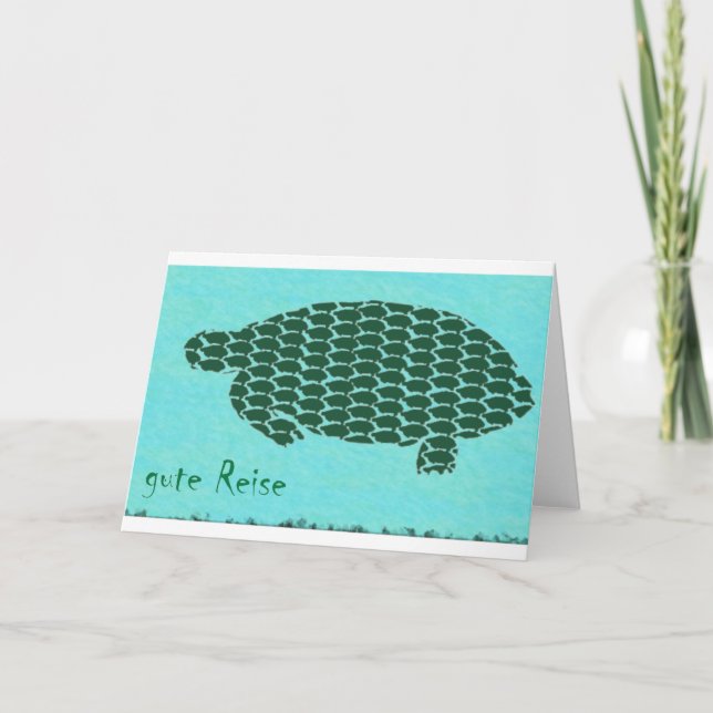 gute Reise Schildkröten Holiday Card (Front)