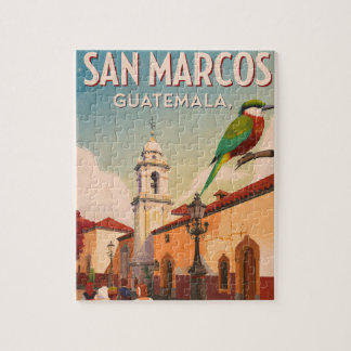 GUTEMALA SAN MARCOS Retro poster Jigsaw Puzzle