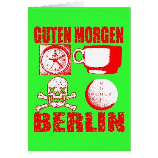 GUTEN MORGEN BERLIN CARDS (Front)