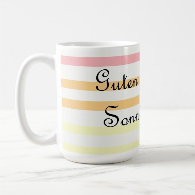 Guten Morgen Sonnenschein - Good Morning, Sunshine Coffee Mug (Left)