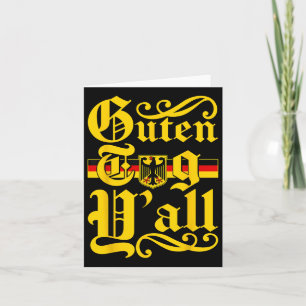 Guten Tag Yall Germany Flag Festival Men Women  Card