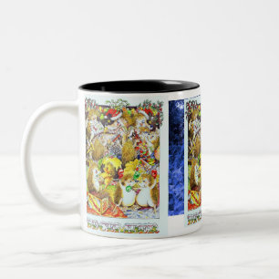 Guthram Hedgehog December Two-Tone Coffee Mug