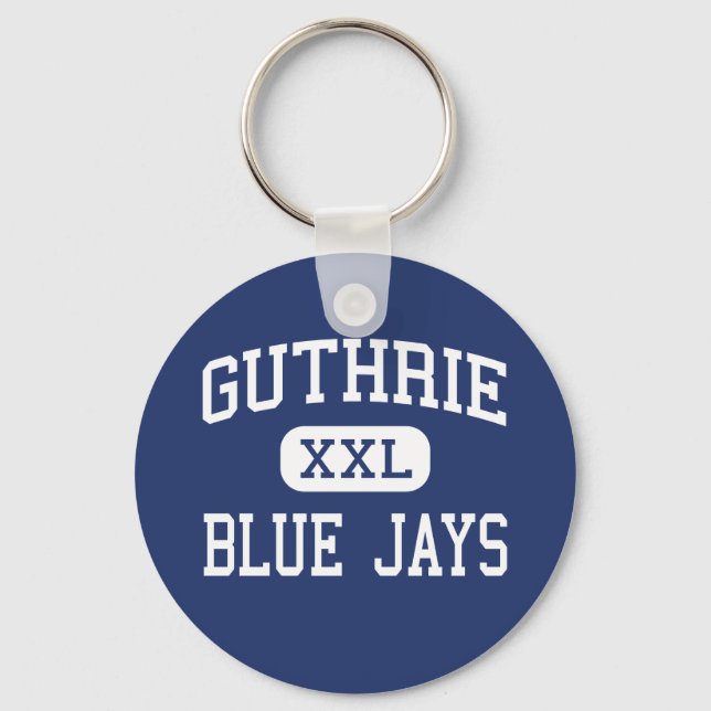 Guthrie - Blue Jays - High - Guthrie Oklahoma Keychain (Front)