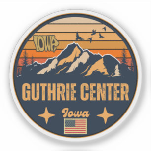 Guthrie Center, Iowa Ia, United States Sticker