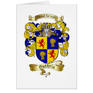 Guthrie Coat of Arms Cards