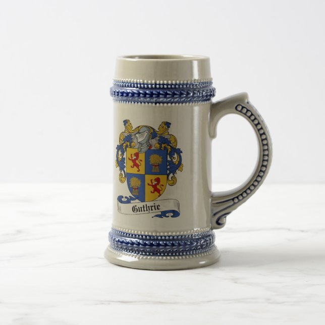 Guthrie Coat of Arms Stein - Family Crest (Right)