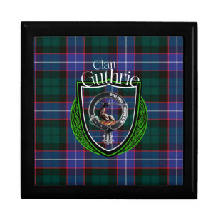Guthrie Scottish Clan Tartan and Crest Gift Box