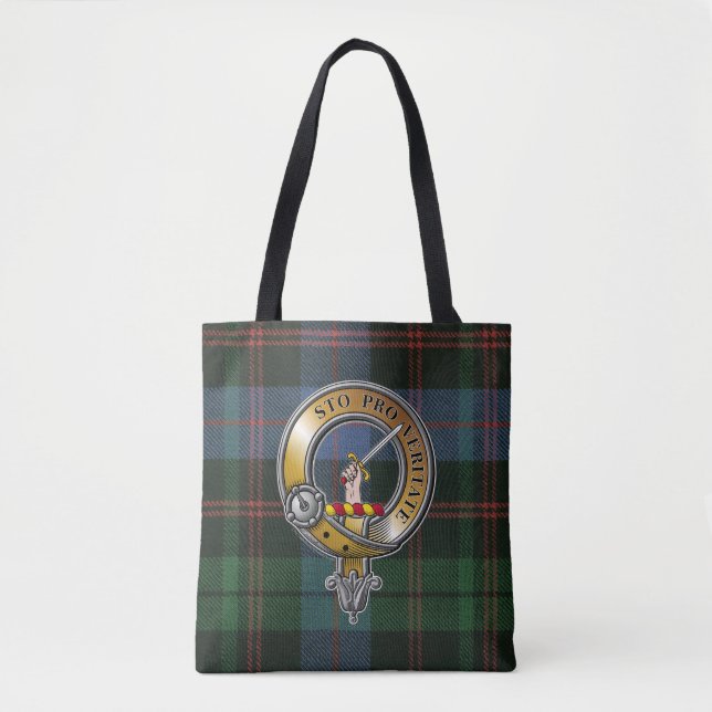 Guthrie Tartan & Badge Tote Bag (Front)