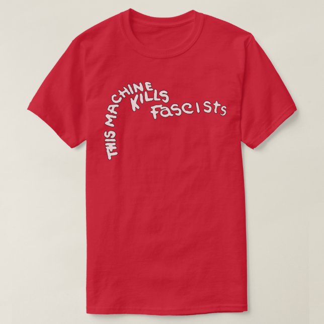 Guthrie This Machine Kills Fascists Guitar T-Shirt (Design Front)