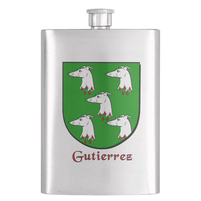 Gutierrez Heraldic Shield Flask (Front)