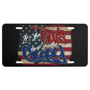Guts and Glory License Plate