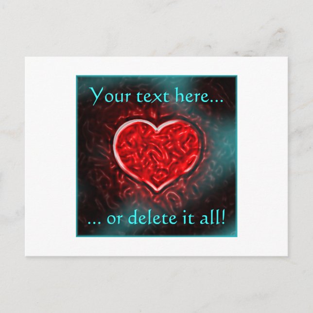 Gutsy Valentine Postcard (Front)
