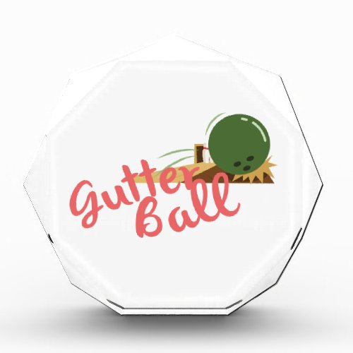 Gutter Ball Acrylic Award