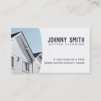 Gutter Cleaning Business Cards by MsRenny at Zazzle