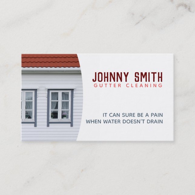Gutter Cleaning Business Cards (Front)