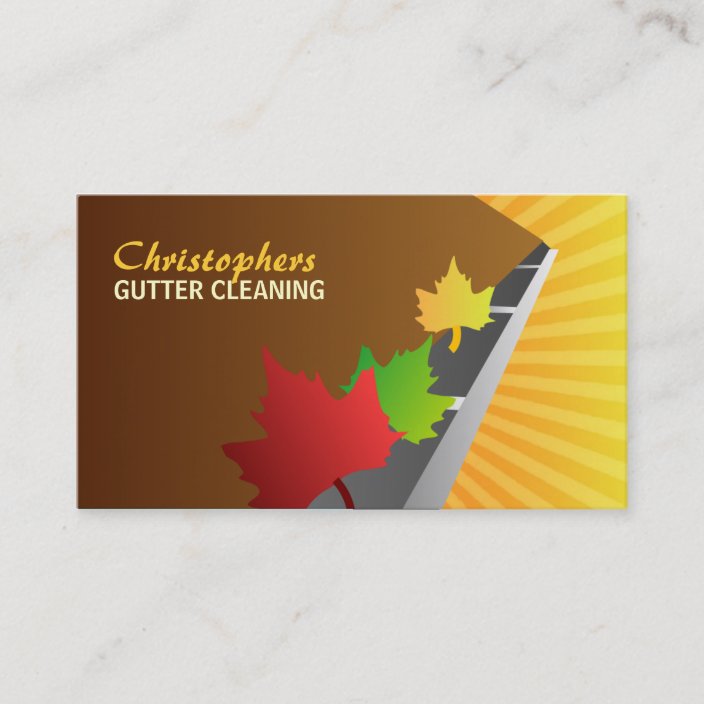 Gutter Cleaning Business Cards Zazzle