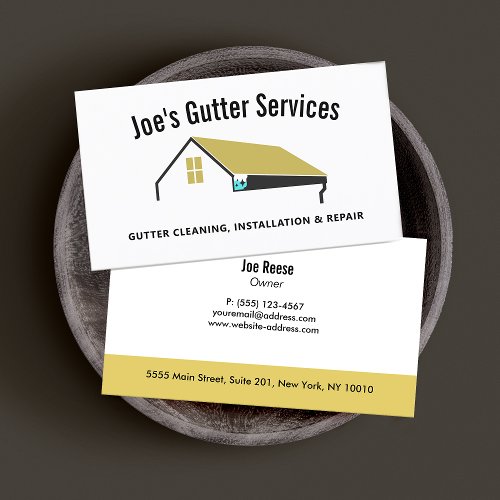 Gutter Cleaning Repair  Installation Business Card