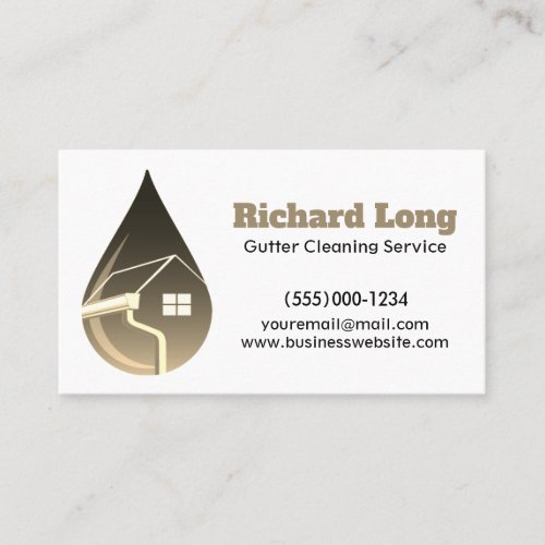 Gutter Cleaning Service Business Card