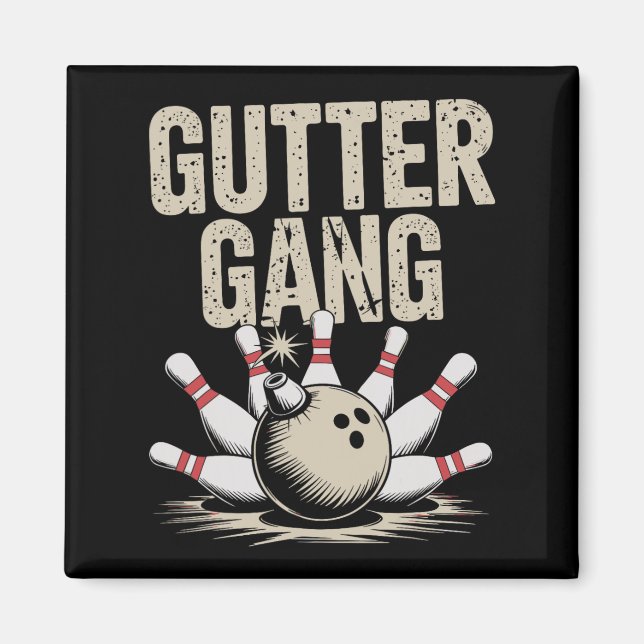 Gutter Gang Bowling 1  Magnet (Front)