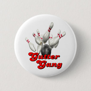 Gutter Gang Bowling Button