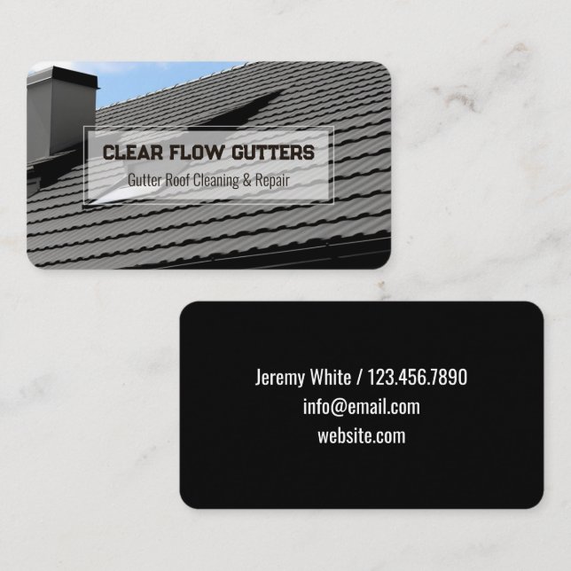Gutter Roof Business Card (Front/Back)