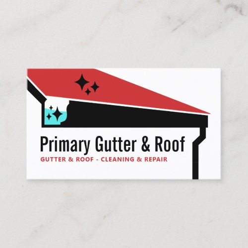 Gutter Roof Cleaning  Repair Business Card