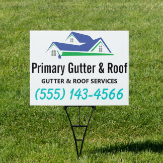 Gutter Roof Cleaning & Repair Sign