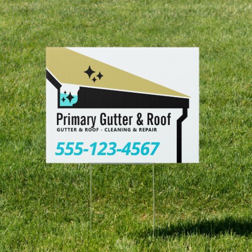 Gutter Roof Cleaning  Repair Sign