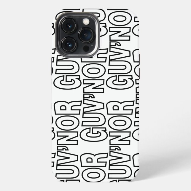 GUV'NOR IPHONE CASE (Back)