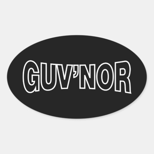 GUVNOR OVAL STICKER