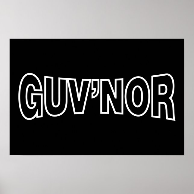 GUV'NOR POSTER (Front)