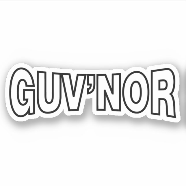 GUV'NOR STICKER (Front)