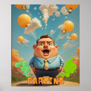 Guy Farting Poster