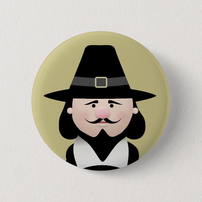 Guy Fawkes Button (Front)