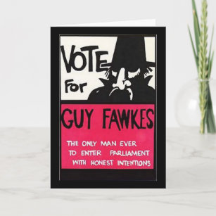 Guy Fawkes campaign Card