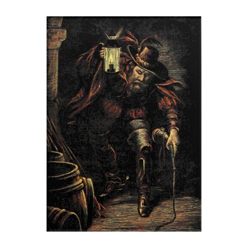 Guy Fawkes Conspirator in Gunpowder Plot Treason Acrylic Print