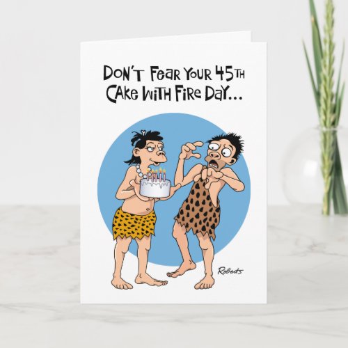 Guy Funny 45th Birthday Card